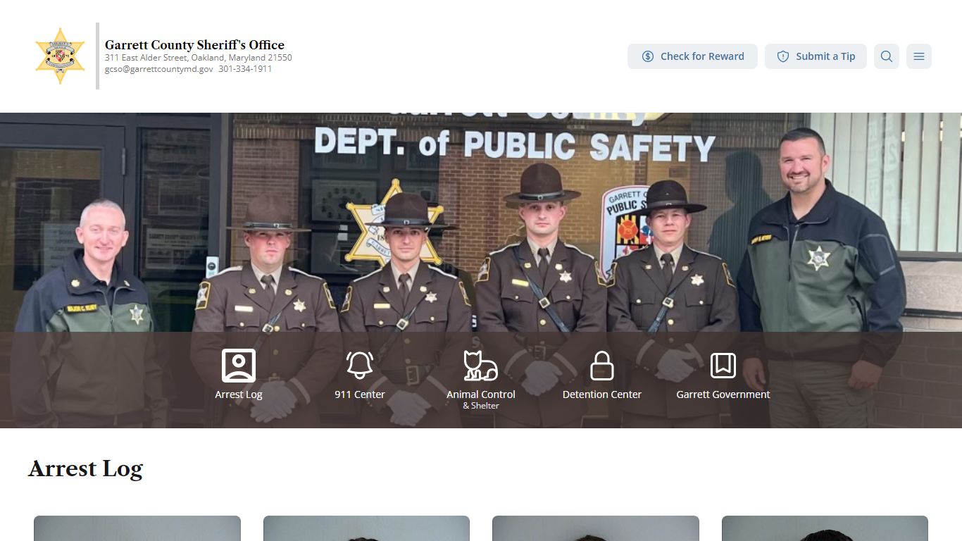 | Sheriff's Office of Garrett County, Maryland