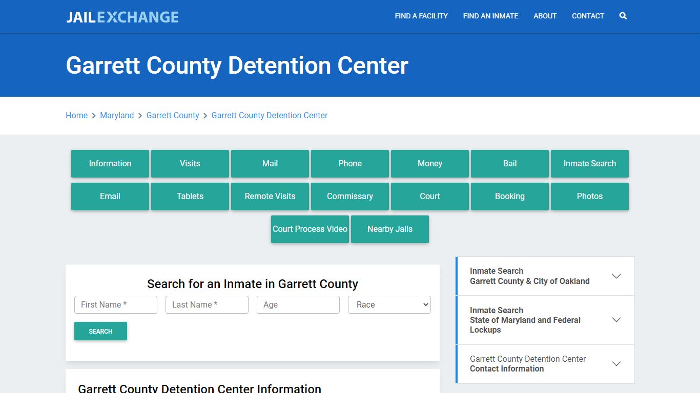 Garrett County Detention Center - Jail Exchange